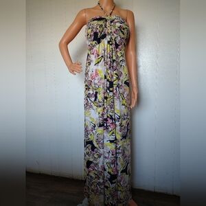 Love Fire Floral Maxi Dress Size L